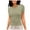 Army Green, variant on Women Shirts Y2K Slim Trendy Slim Short Sleeve Basic Tee Womens Summer Tops Army Green L