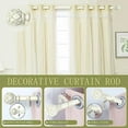 thumbnail image 2 of White Farmhouse Curtain Rods for Windows:Heavy Duty Adjustable Curtain Rod for Bedroom Living Room,Boho Decorative Rustic Drapery Pole with Vintage Coastal Finials,Antique White 2 Pack 36-88", 2 of 8