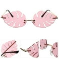 thumbnail image 4 of 1 pieza de anteojos con forma de hoja, gafas de moda, accesorios para fotos, gafas de sol para fiestas (rosa), 4 of 5