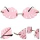 thumbnail image 4 of 1 pieza de anteojos con forma de hoja, gafas de moda, accesorios para fotos, gafas de sol para fiestas (rosa), 4 of 5