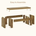 thumbnail image 6 of Tribesigns 47" Farmhouse Entryway Bench Set of 2, Engineered Wood Shoe Bench with Heavy-Duty Legs, Perfect for Bedroom, Hallway, or Living Room, 6 of 7