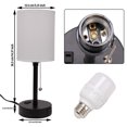 thumbnail image 2 of Table Lamp for Bedroom, Bedside Lamps for Nightstand, Desk Reading Lamp for Kids Room Living Room Office Dorm, 2 of 8