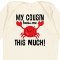 thumbnail image 4 of Inktastic My Cousin Loves Me Boys Boys or Girls Long Sleeve Baby Bodysuit, 4 of 5