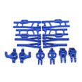 thumbnail image 1 of Juego de metal, bloque de dirección, soporte de brazo de suspensión para Wltoys, azul Afortunado Sencillez, 1 of 5