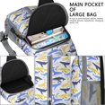 thumbnail image 4 of Crossbody Sling Backpack for Women Men Cute Whales Seamless Pattern Childish Shoulder Sling Crossbody Casual Chest Bag for Travel Sports Running Hiking, 4 of 6