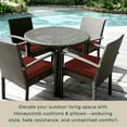 thumbnail image 3 of Textured Solid Henna Premium Dining Seat Cushion (2-Pack), 3 of 8