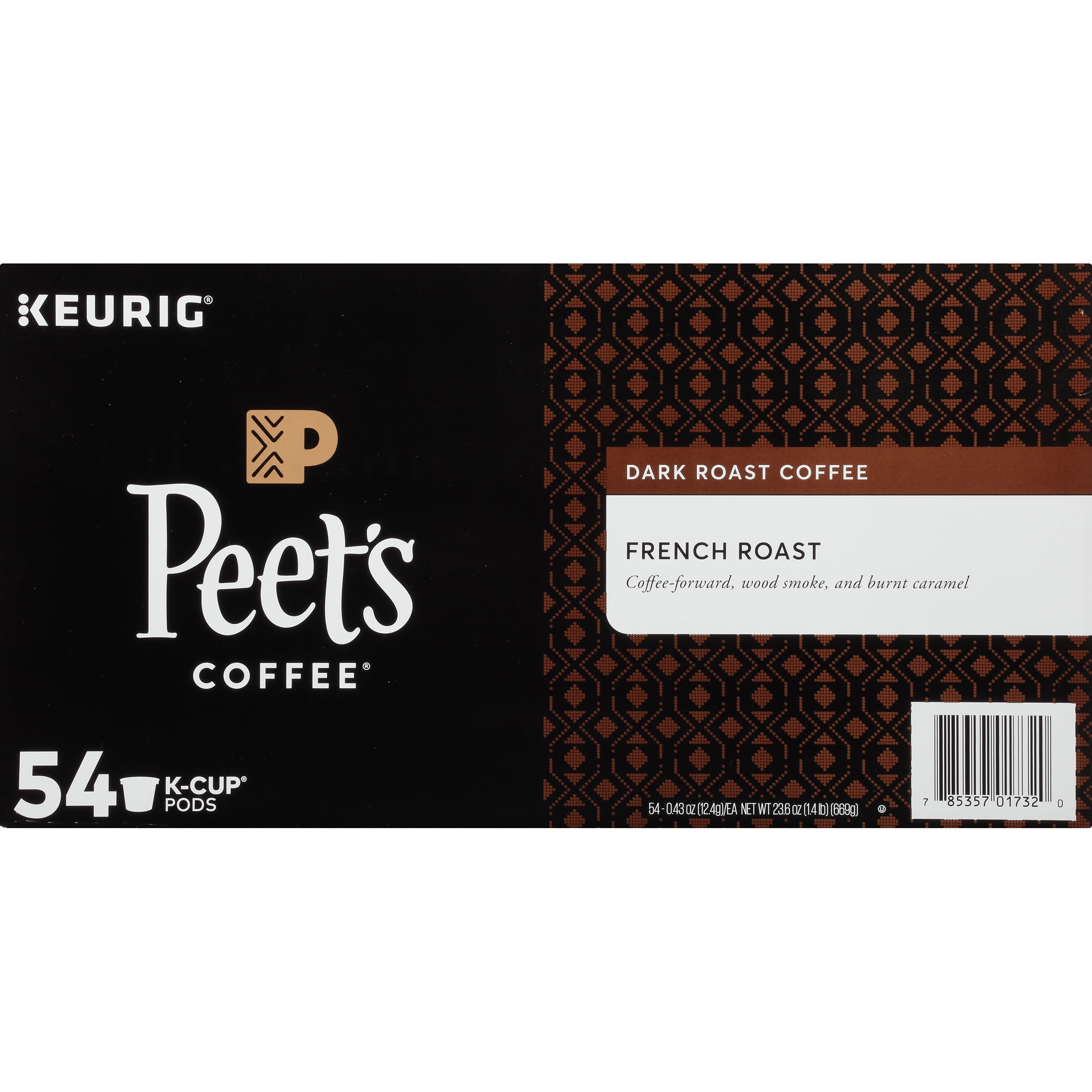 Peet's Coffee French Roast K-Cup Coffee Pods, Dark Roast, 54 Count