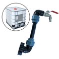 thumbnail image 3 of Adaptador de IBC, grifo de rosca de IBC, con 1 tubo y 2 conectores curvos, conector de agua de riego de jardín doméstico Latón Níquel 15mm Soledad Adaptador de grifo de tanque IBC, 3 of 9