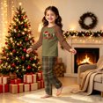 thumbnail image 4 of Onlypjs Family Christmas Pajamas Matching Sets, Merry Christmas Raglan Tops with Plaid Pants, Holiday Lounge Sets for Couples, Women and Men, 4 of 5