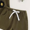 thumbnail image 4 of KPOPLK 2 Piece Toddler Baby Boy Clothes 6 12 18 24 Month 2T 3T Summer Outfits Sleeveless Tank Top T-Shirt + Casual Shorts Set(3-4 Years,Dark Green), 4 of 6