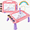 Pink, variant on Magnetic Drawing Board for Kids, Doodle Board Drawing Game for Toddlers, Educational Learning Gift for 2 3 4 Year Old Boy or Girl