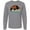 AC-Heather Grey, variant on Inktastic Duck Hunting Retro Sunset Hunter Long Sleeve T-Shirt
