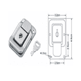 thumbnail image 3 of 6 Chapa Broche Para Maletines Cajas Instrumentales Con Llave, 3 of 5