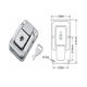 thumbnail image 3 of 6 Chapa Broche Para Maletines Cajas Instrumentales Con Llave, 3 of 5
