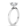 thumbnail image 2 of Empire Jewelry 1.8 Ct Round Moissanite Ring - Hidden Halo Solitaire Design with Accent Stones - 14K White Gold Plated Jewelry for Women, 2 of 3