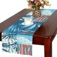 thumbnail image 1 of BSDHOME Palm Trees And Leaves Painting Cotton Linen Table Runner 14x72 Inches, 1 of 4