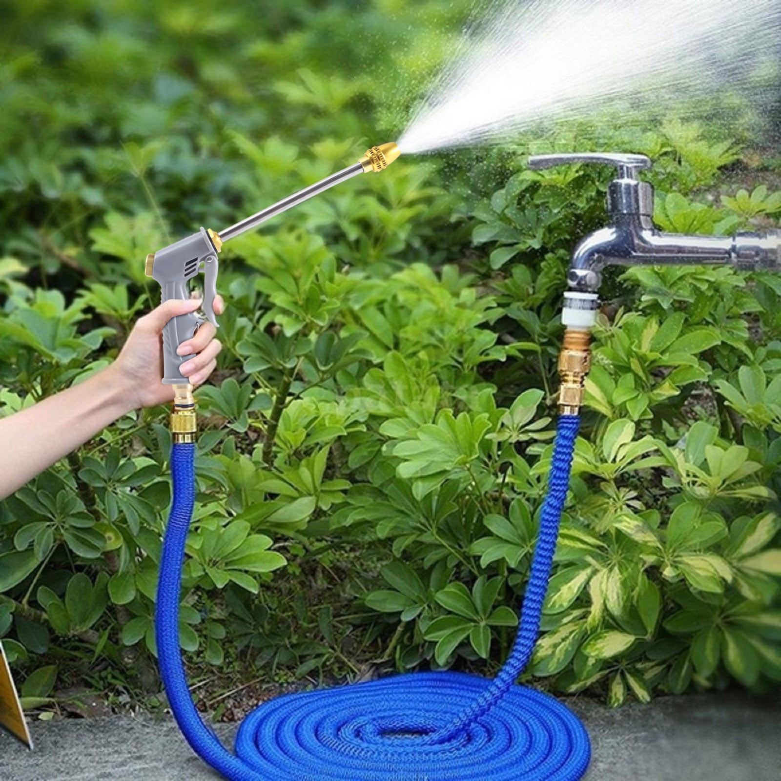 Scnor Hose Nozzle in Clearance- High Pressure Water Hose Nozzle Long Spray Nozzle Garden Hose Car Wash