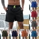 thumbnail image 2 of Pantalones cortos deportivos para hombre Verano Hip Fitness Running Sportwear Tie Belt, 2 of 7