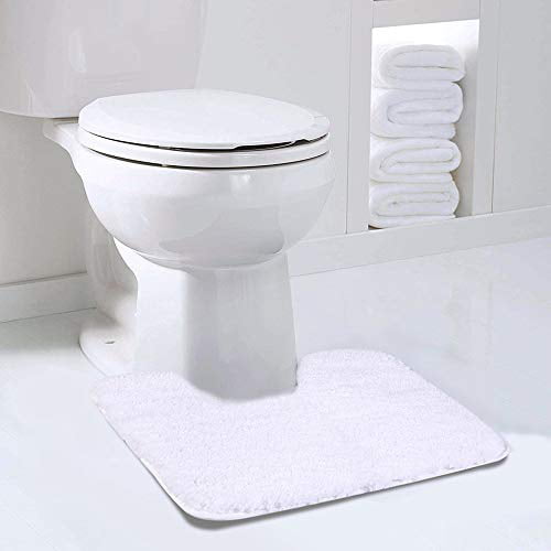 Memory Foam Bath Mat-Soft and Absorbent Bathroom Rug U-Slip Toilet Shape Rug