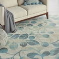 thumbnail image 6 of Nourison Tranquil Nature Ivory/Turquoise 8'10" x 11'10" Area Rug, (9x12), 6 of 8