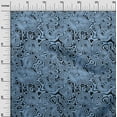 thumbnail image 3 of oneOone Viscose Chiffon Blue Fabric Moire Sewing Craft Projects Fabric Prints By Yard 42 Inch Wide, 3 of 4