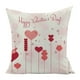 thumbnail image 2 of PYPESEEWY - Funda de almohada de satén con cremallera para San Valentín, de lino, estampada, para sofá, decoración del hogar, 45 x 45 cm, de seda, para cabello rizado, 2 of 3
