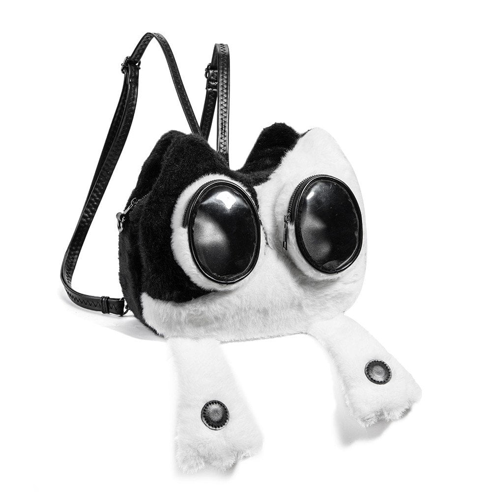 Slccxzc Plush Ita Bag Backpack, Y2K Aesthetic Crossbody Bag