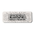 thumbnail image 1 of Love What You Do Computer Mouse Pad, Hand Drawn Vintage Illustration Hand-lettering and Ornate Elements, Rectangle Non-Slip Rubber Mousepad Large, 31" x 12" Gaming Size, Off White Black, by Ambesonne, 1 of 2