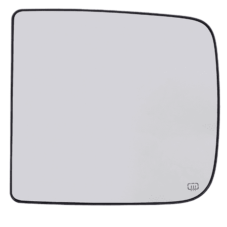 Compatible with 09-18 Ram 1500,10-18 2500, 3500 Left Heat Large Tow Mirror Glass w/Holder