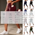 thumbnail image 3 of Costeam Womens High Waist Capri Yoga Pants Dual Side Phone Pockets Tummy Control 4 Way Stretch Non See Through Compression Athletic Workout Running Leggings, 3 of 7