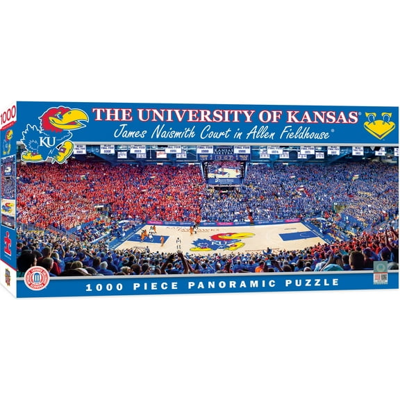 MasterPieces Sports Panoramic Puzzle - NCAA Kansas Jayhawks Basketball