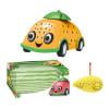 Loespoir Cute Fruit Remote Car, Light Up Four Way Toy Car, Cute Boy Gift Remote Control Car, For Girls, Children's Toy, Indoor Play, Easy Control(Yellow)