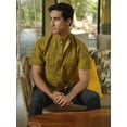 thumbnail image 3 of VRIKSHA - Organic Cotton & Bamboo Shirt | Mustard Yellow | Block Print, 3 of 4