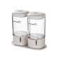 thumbnail image 5 of Naiovety Tarro de especias transparente Prensa de sal Botella de condimento Prensa Esparcidor de sal Controlador de sal preciso Accesorios de Organizadores de utensilios de cocina, 5 of 6