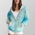 thumbnail image 2 of UngA Zip Up Hoodie Women Oversized Fall Outfits 2025 Drawstring Zipper Hoodie Y2K Casual Loose Fit Long Sleeve Hoodies (Blue,4XL), 2 of 5