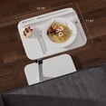thumbnail image 2 of Sofa Side Tray Table for Couch - Adjustable Height 360° Swivel C Table for Sofa & Bed, Use as TV Tray Laptop Stand Snack Table Reading Desk, Fits Eating Working Studying - Black, 2 of 9