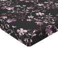 thumbnail image 4 of Ambesonne Garden Scene Fitted Sheet, Spring Floral Art Boho, California King, Mauve Rose Charcoal Grey, 4 of 5