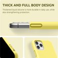 thumbnail image 7 of Compatible with iPhone 11 Pro Max Case 6.5 inches, Thickened Liquid Silicone Phone Case (with Microfiber Lining) for iPhone 11 Pro Max 2019, Yellow, 7 of 7