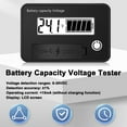 thumbnail image 2 of Digital Voltage and Battery Capacity Tester with Dual-Line Display, 8-30V Measurement Range, Low Voltage Alarm, Reverse Polarity Protection, and Memory Function for Lithium and Lead Acid Batteries, 2 of 6