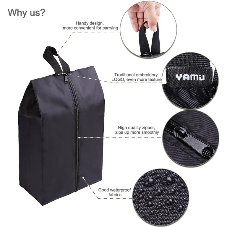 YAMIU 4 Pcs Shoe Bags Dust-proof Drawstring with Transparent