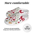 thumbnail image 6 of Lsque Snowflakes Santa Claus Pattern Womens Comfort Cotton on Scuff With Memory Foam and Anti-skid Sole Slipper-39/40, 6 of 7