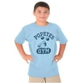 thumbnail image 4 of Popeye Body Builder Gym Workout Cool Crewneck T Shirts Boy Girl Teen Brisco Brands S, 4 of 5