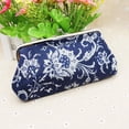 thumbnail image 2 of Coin Purse Vintage Blue White Pouch Long Coin Pouch Women Wallet Kiss lock Cosmetic Bag Make up Bag Clasp Clutch, 2 of 3