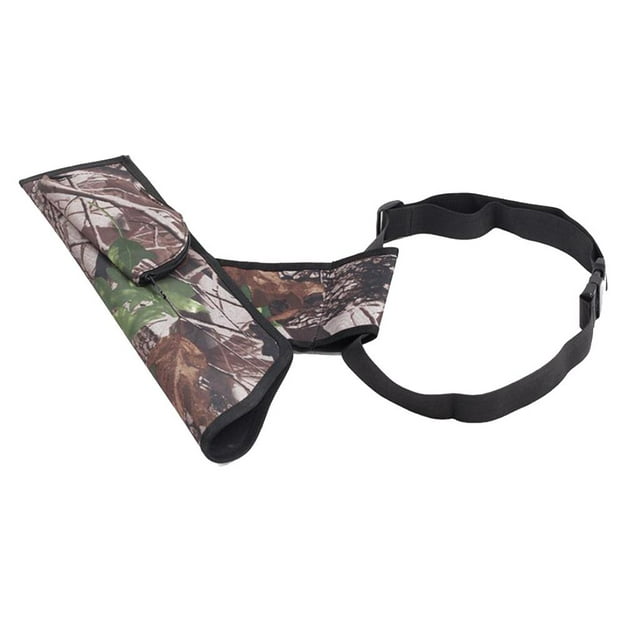S SERENABLE Back Quiver Shoulder Carry Hunting Target Quiver Bag with Zipper Front