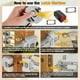 thumbnail image 3 of Kit De Instalación De Pestillo De Bisagra De Puerta, Kit De Pestillo De Mortaja De Bisagra De Puerta Resistente Ajustable Portátil De Fácil Configuración Para Sitios De, 3 of 7