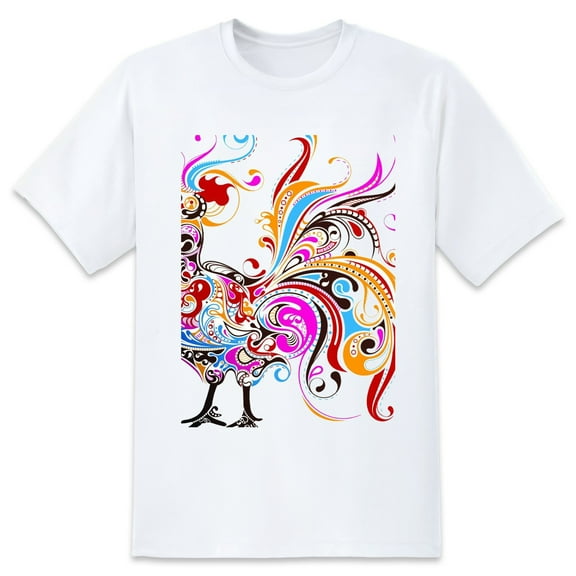 Men's Graphic TeeChicken Letter Print T-Shirts Round Neck Short Sleeves Sizes XS-5XL Summer Daily Casual Tops