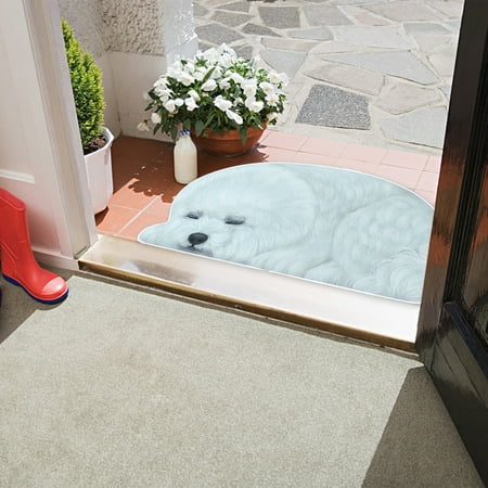 

3D Cute Pet Dog Themed Carpet Welcome Floor Doormat 34.25x15.74in Non Slip Floor Mat Summer Holiday Funny Novelty Door Mats Indoor Outdoor Decor