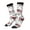 2 Black-1, variant on Monkey Pattern Sport Socks for Women and Men Crew Socks Sporty Calf Socks Casual Socks
