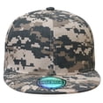 thumbnail image 5 of 2-pack Classic Snapback Hat Cap Hip Hop Style Flat Bill Blank Solid Color Adjustable Size Digital Camouflage & Digital Camouflage, 5 of 6