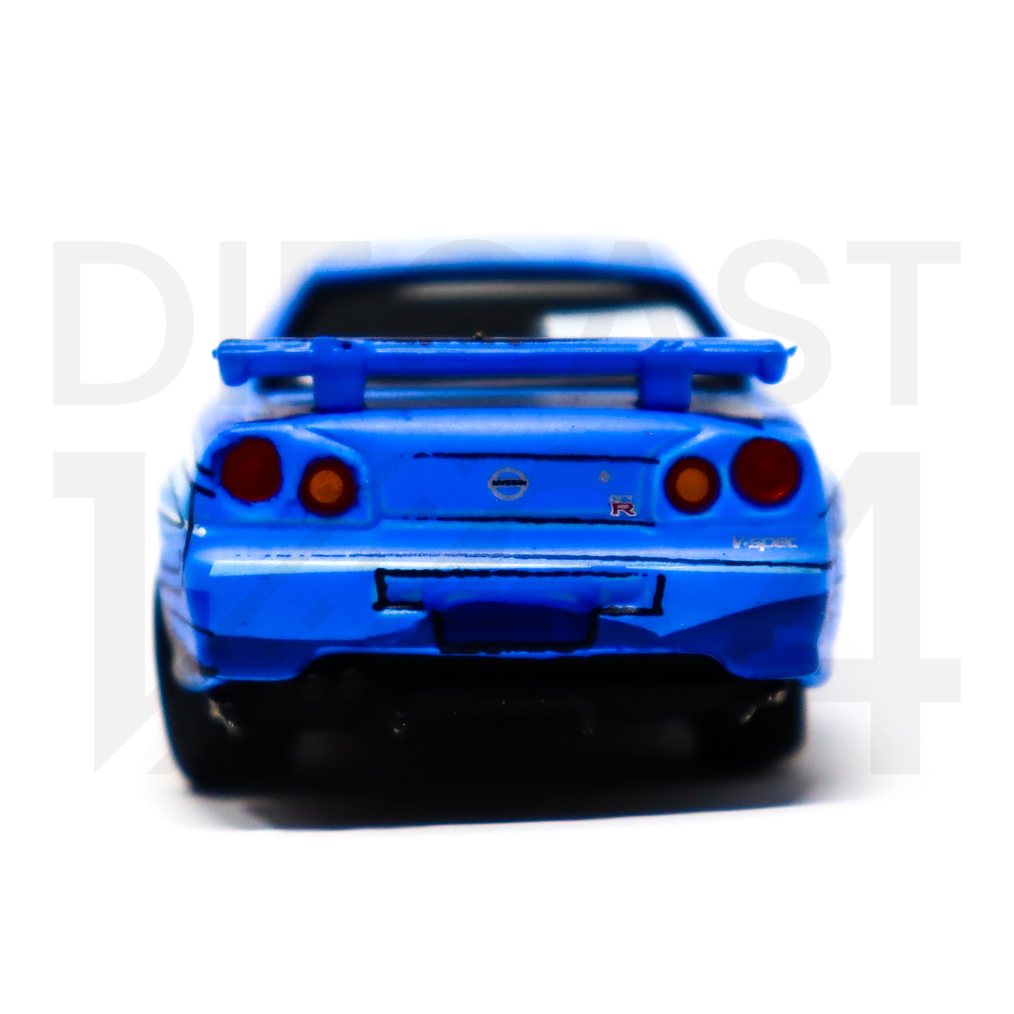 Johnny Lightning 1999 Nissan GT-R R34 Manga Racing - Blue